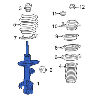 Toyota OE - Front Left Suspension Strut
