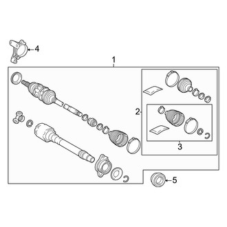 Toyota OE - Front Suspension - Drive Axles