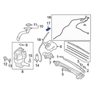 Toyota OE - Front Windshield Washer Nozzle