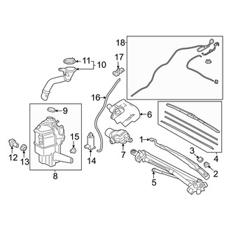 Toyota OE - Windshield - Wiper & Washer Components