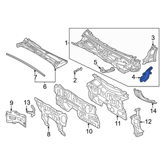Toyota OE - Right Cowl Side Panel