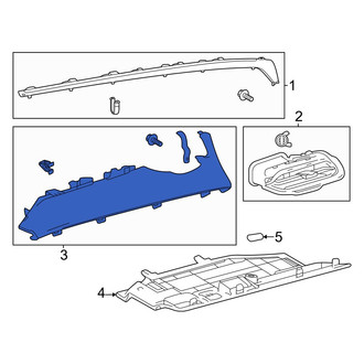 Toyota OE - Right Lower Instrument Panel Pad