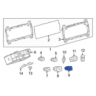 Toyota OE - Hazard Warning Switch