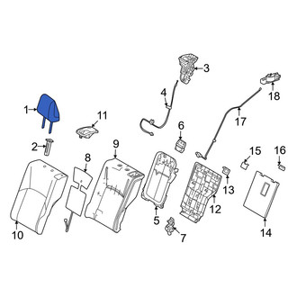 Toyota OE - Rear Left Headrest