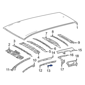 Toyota OE - Left Roof Side Rail Bracket