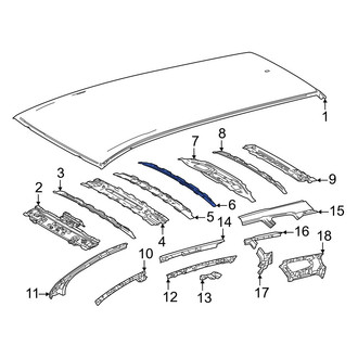 Toyota OE - Center Rear Roof Bow