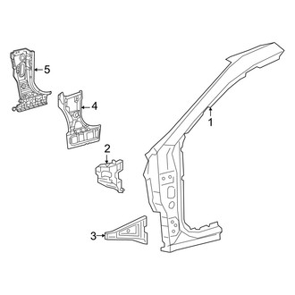 Toyota OE - Pillars, Rocker & Floor - Hinge Pillar