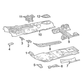 Toyota OE - Pillars, Rocker & Floor - Floor & Rails