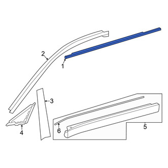 Toyota OE - Rear Right Door Belt Molding