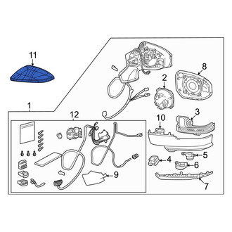 Toyota OE - Front Left Upper Door Mirror Cover