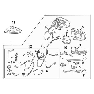 2025 Toyota Crown Signia OEM Mirrors - Towing, Side View | CARiD