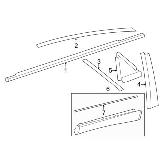 2025 Toyota Crown Signia Door Moldings - Side, Edge, Belt CARiD