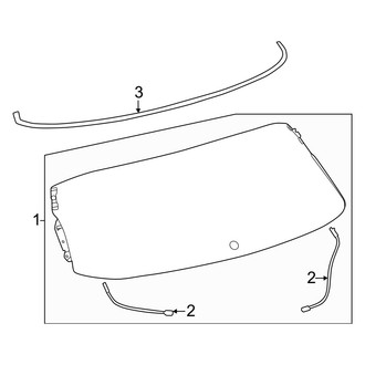 Toyota OE - Lift Gate - Glass (XLE)
