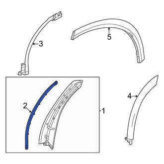 Toyota OE - Rear Right Forward Door Seal