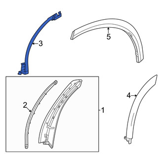 Toyota OE - Rear Right Rearward Wheel Arch Molding