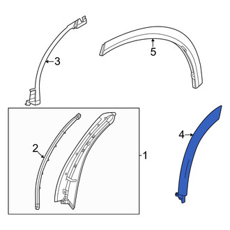 Toyota OE - Front Left Wheel Arch Molding