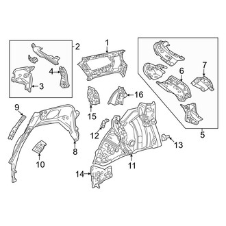 Toyota OE - Quarter Panel - Inner Structure