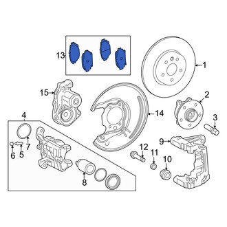 Toyota OE - Rear Disc Brake Pad Set