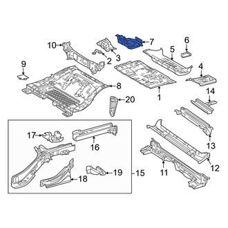 Toyota OE - Rear Floor Pan Reinforcement