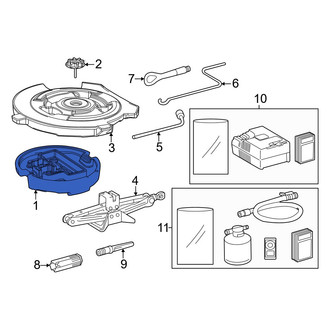 Toyota OE - Rear Inner Trunk Floor Storage Box