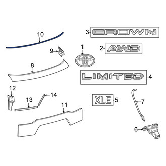 Toyota OE - Lower Inner Liftgate Finish Panel Seal