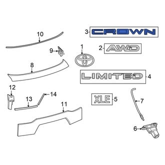 Toyota OE - Rear Hatch Emblem