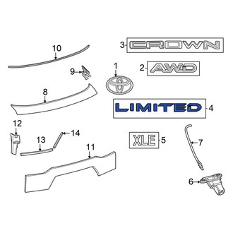 Toyota OE - Rear Hatch Emblem