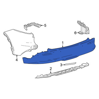 Toyota OE - Rear Center Bumper Cover