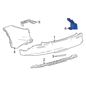 Toyota OE - Rear Right Bumper Cover Spacer Panel