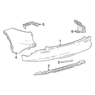 Toyota OE - Rear Bumper - Bumper & Components (Cover & Components)