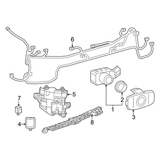 Toyota OE - Rear Bumper - Electrical Components