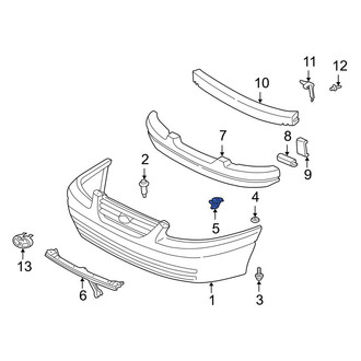 Toyota OE - Front Bumper Cover Support Rail