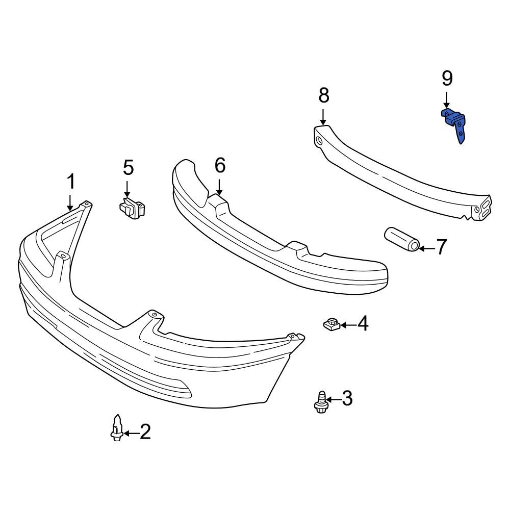 toyota-oe-52141aa020-front-right-bumper-cover-reinforcement-bracket