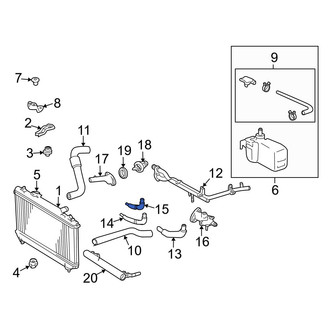 Toyota OE - Engine Coolant Bypass Hose