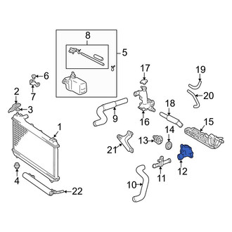 Toyota OE - Upper Engine Coolant Thermostat Housing
