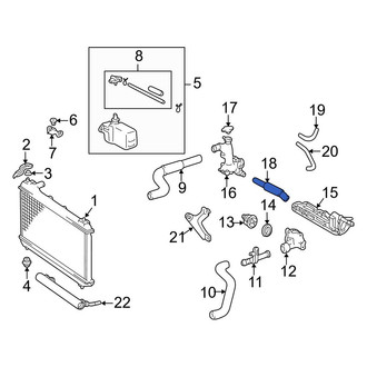 Toyota OE - Engine Coolant Bypass Hose