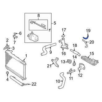 Toyota OE - Engine Coolant Bypass Hose