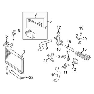 Toyota OE - Cooling - Radiator & Components (3.0L)