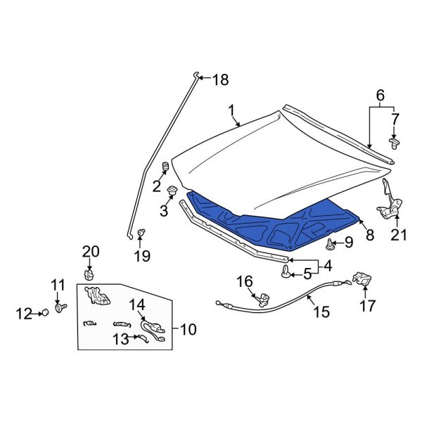 Hood Insulation Pad