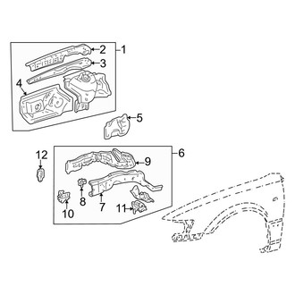 Toyota OE - Fender - Structural Components & Rails