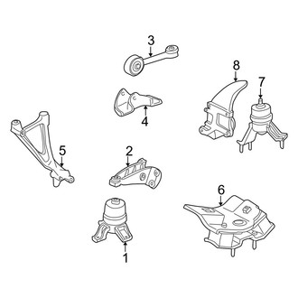 Toyota OE - Engine / Transaxle - Engine & Transmission Mounting (2.2L)