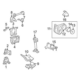Toyota OE - Engine / Transaxle - Engine & Transmission Mounting (3.0L Standard Tr)