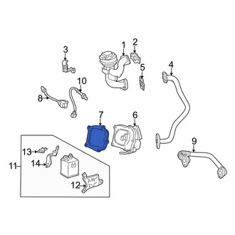 Toyota OE - Exhaust Gas Recirculation (EGR) Cooler Gasket