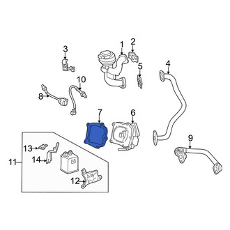 Toyota OE - Exhaust Gas Recirculation (EGR) Cooler Gasket