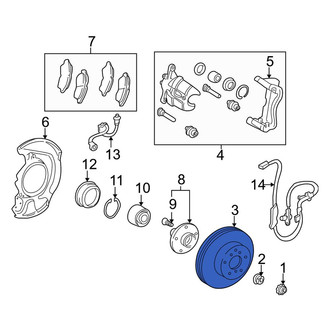 Toyota OE - Front Disc Brake Rotor