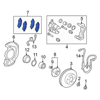 Toyota OE - Front Disc Brake Pad Set