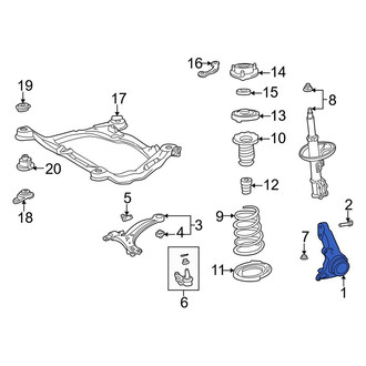 Toyota OE - Front Right Steering Knuckle