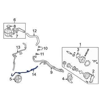 Toyota OE - Power Steering Return Hose