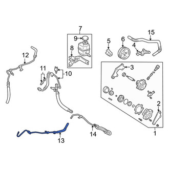 Toyota OE - Power Steering Return Hose