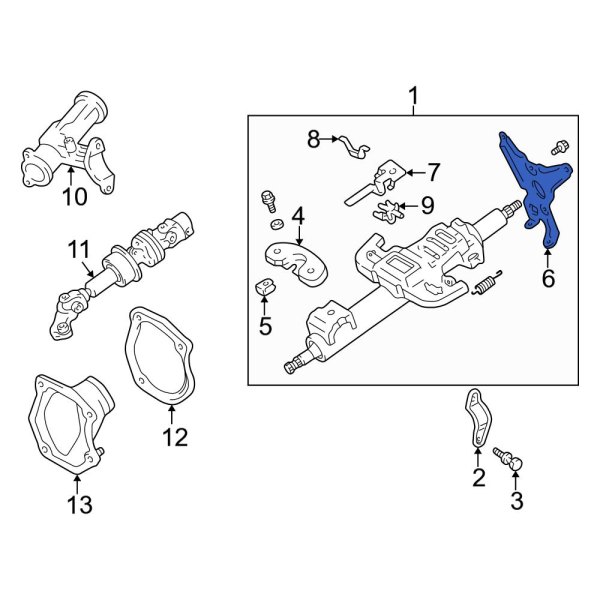 Steering Column Housing Support